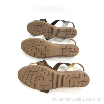 Keilsandalen Sommer Frauen PU Lederschuhe